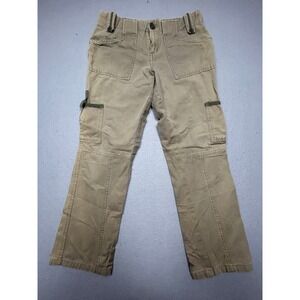 I Heart U Cargo Pants 100% Cotton Khaki Tan 3 Womens